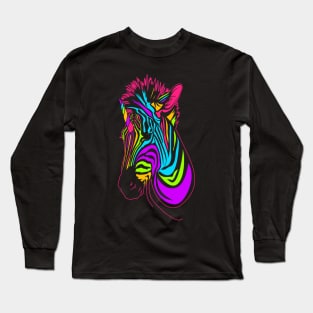 80s zebracorn Long Sleeve T-Shirt